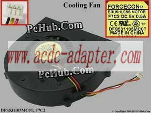FORCECON DFS531105MC0T F7C2 DC5V 0.5A 3PINS CPU FAN NEW